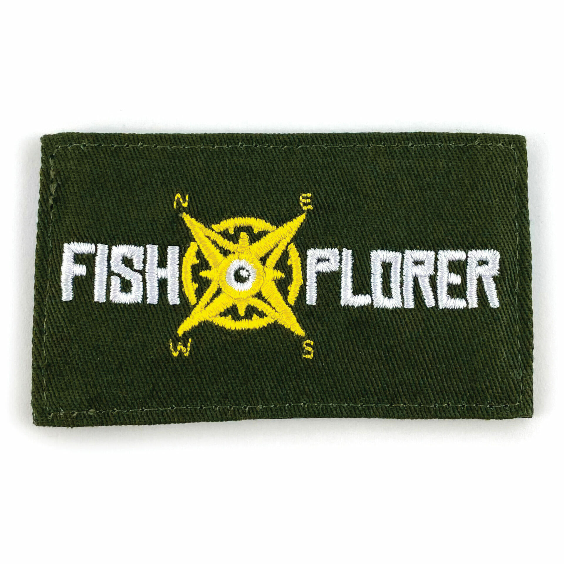 FISHXPLORER Toppa verde ricamato FishXplorer