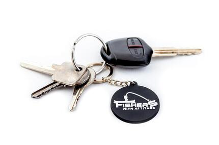 Schlüsselanhänger - Fisher With Attitude (schwarz)