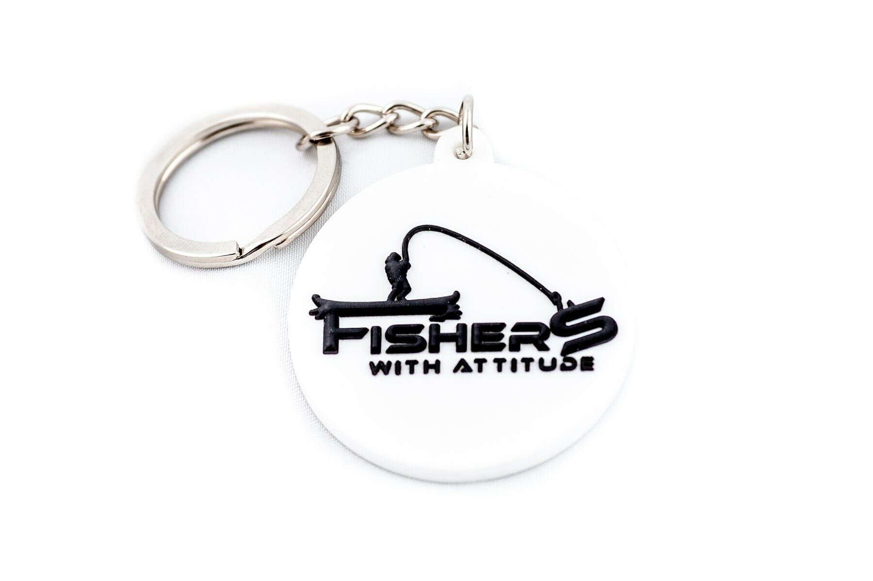 FishXplorer - Key rings - Fisher With Attitude (blanc) 3/3