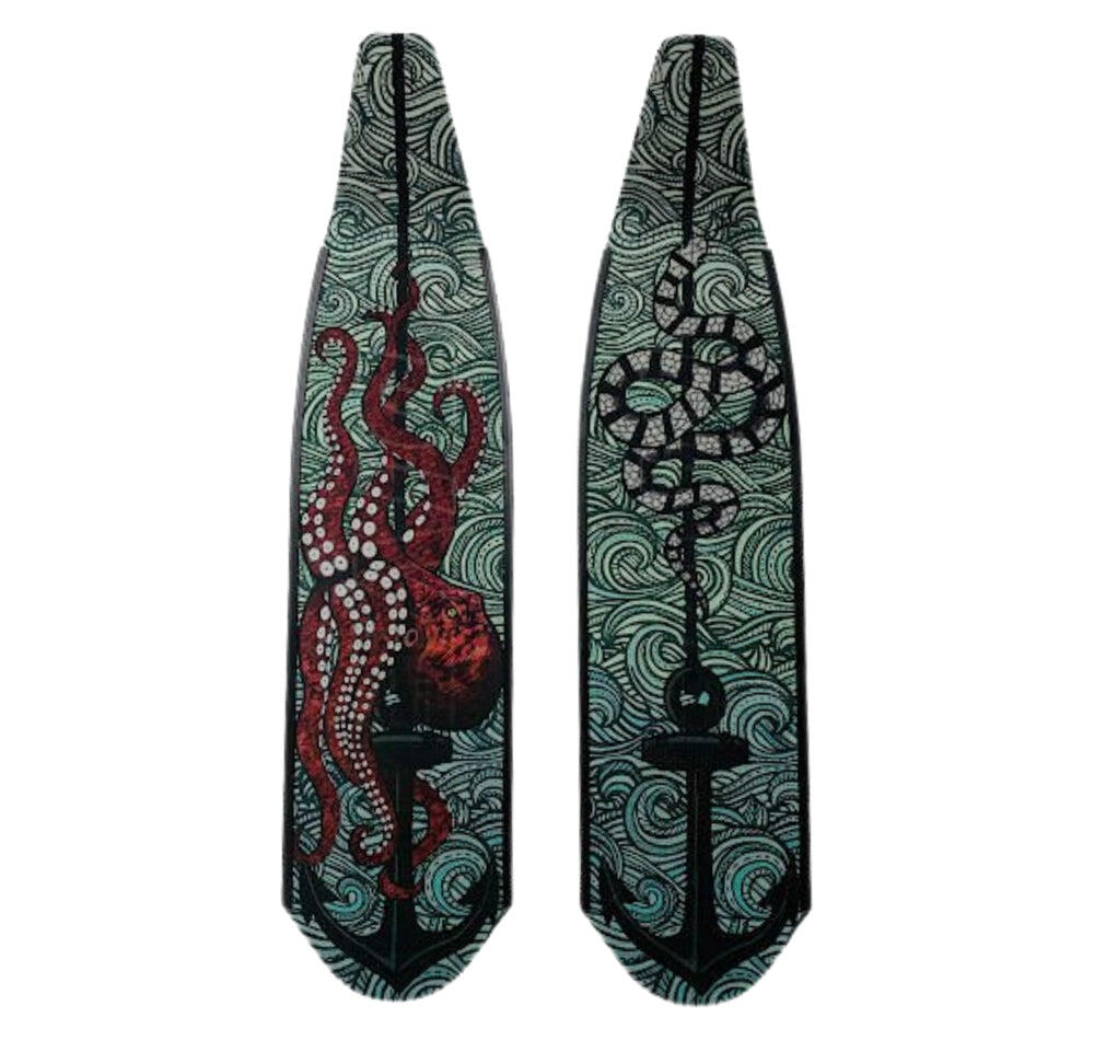DiveR Carbon Octopus Anchor Fin Blades / MEDIUM