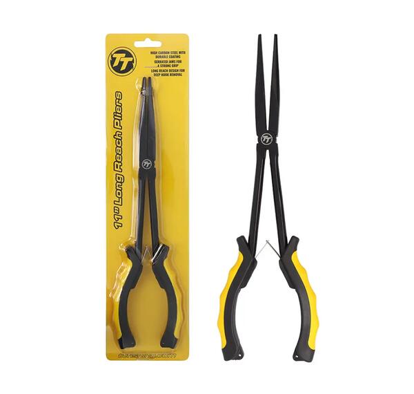 Long-reach fishing pliers