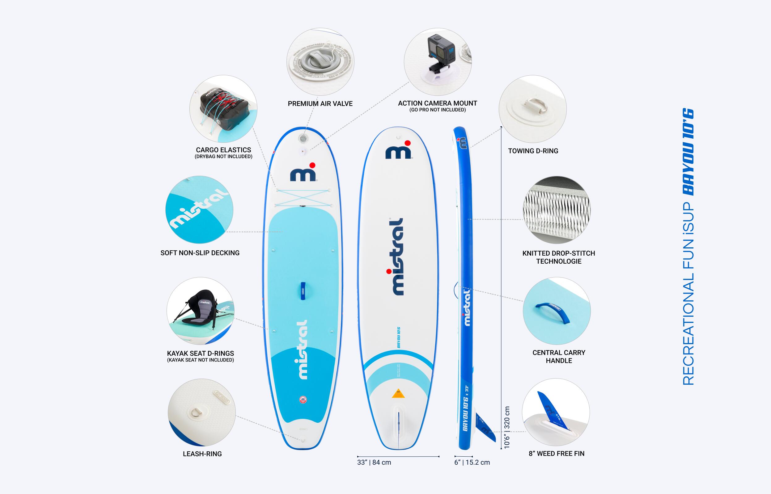 Bayou 10'6 - Aufblasbares SUP set - Familie 3/7