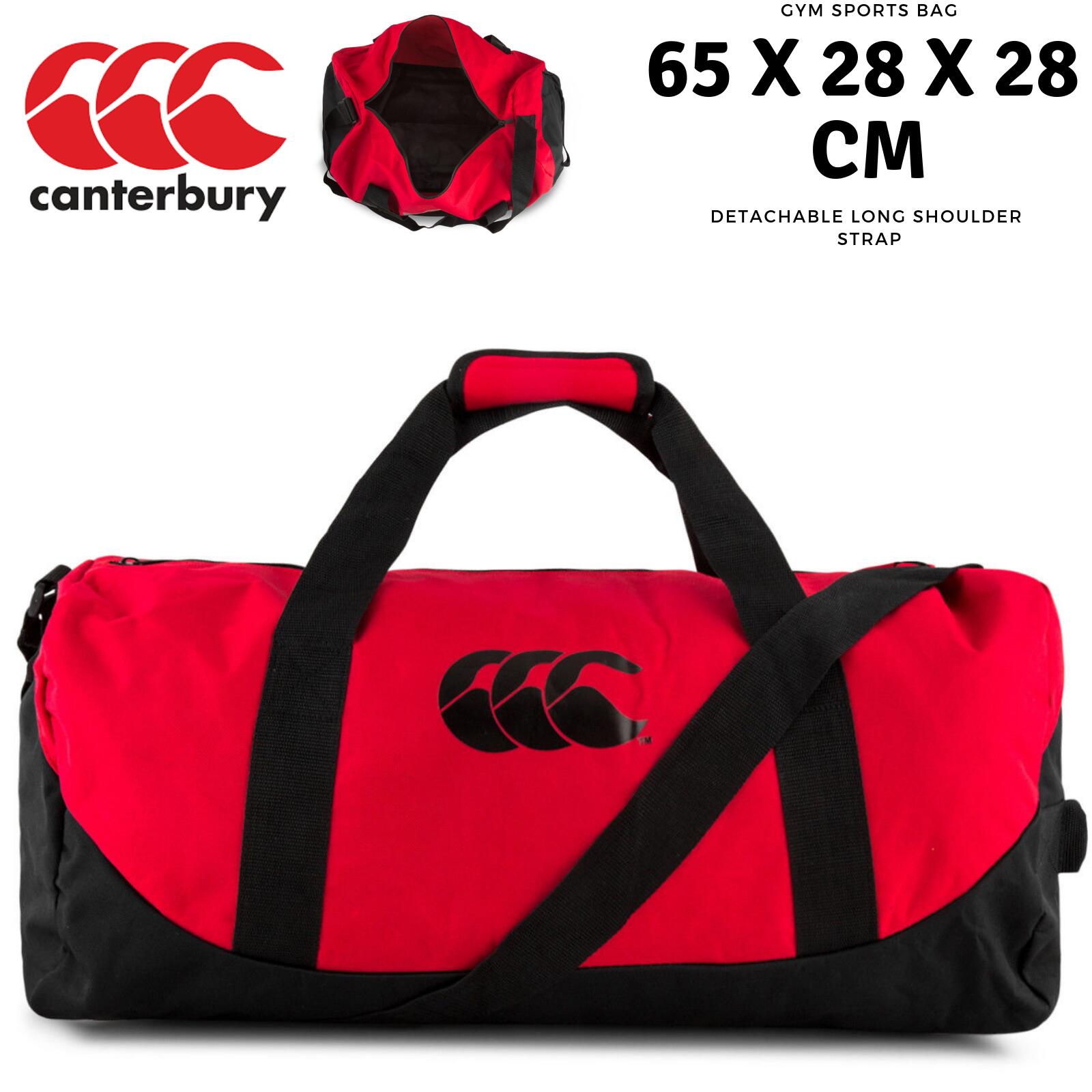 Canterbury 51L Packaway Bag Sports Gym Duffle Travel - Flag Red
