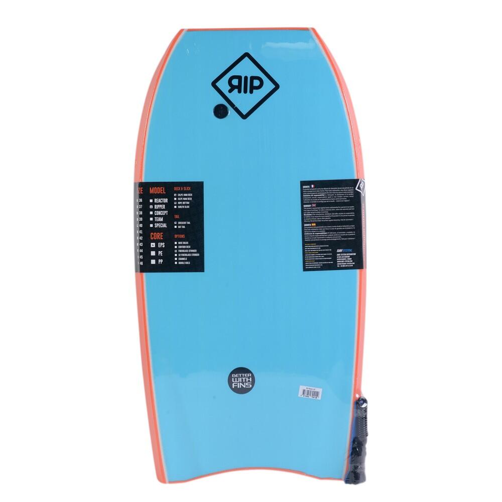 RIP Bodyboard - Ripper Stringer con leash (EPS) - Naranja / Azul 2/2
