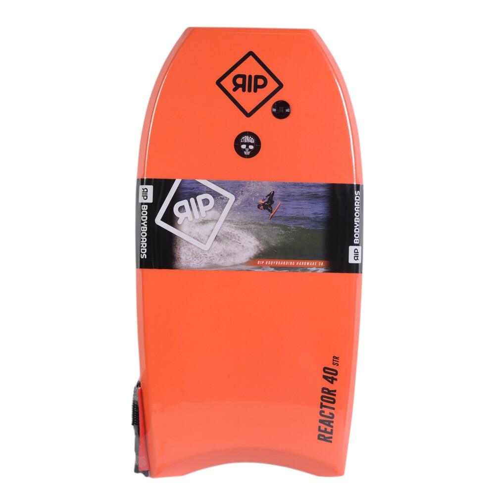 RIP RIP Bodyboard - Reactor Stringer con leash (EPS) - Naranja / Azul
