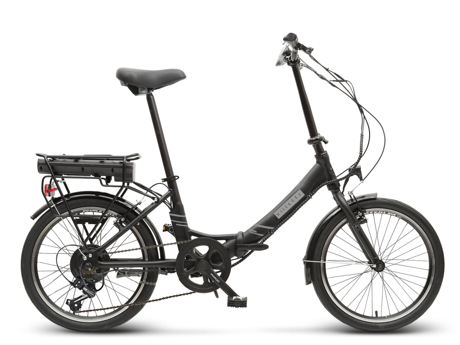 VILLETTE Villette les Vacances, vouwbare e-bike, 6 sp, 20 inch, zwart