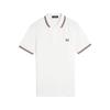 Polo de manga corta para Hombre Fred perry Twin tipped Blanco