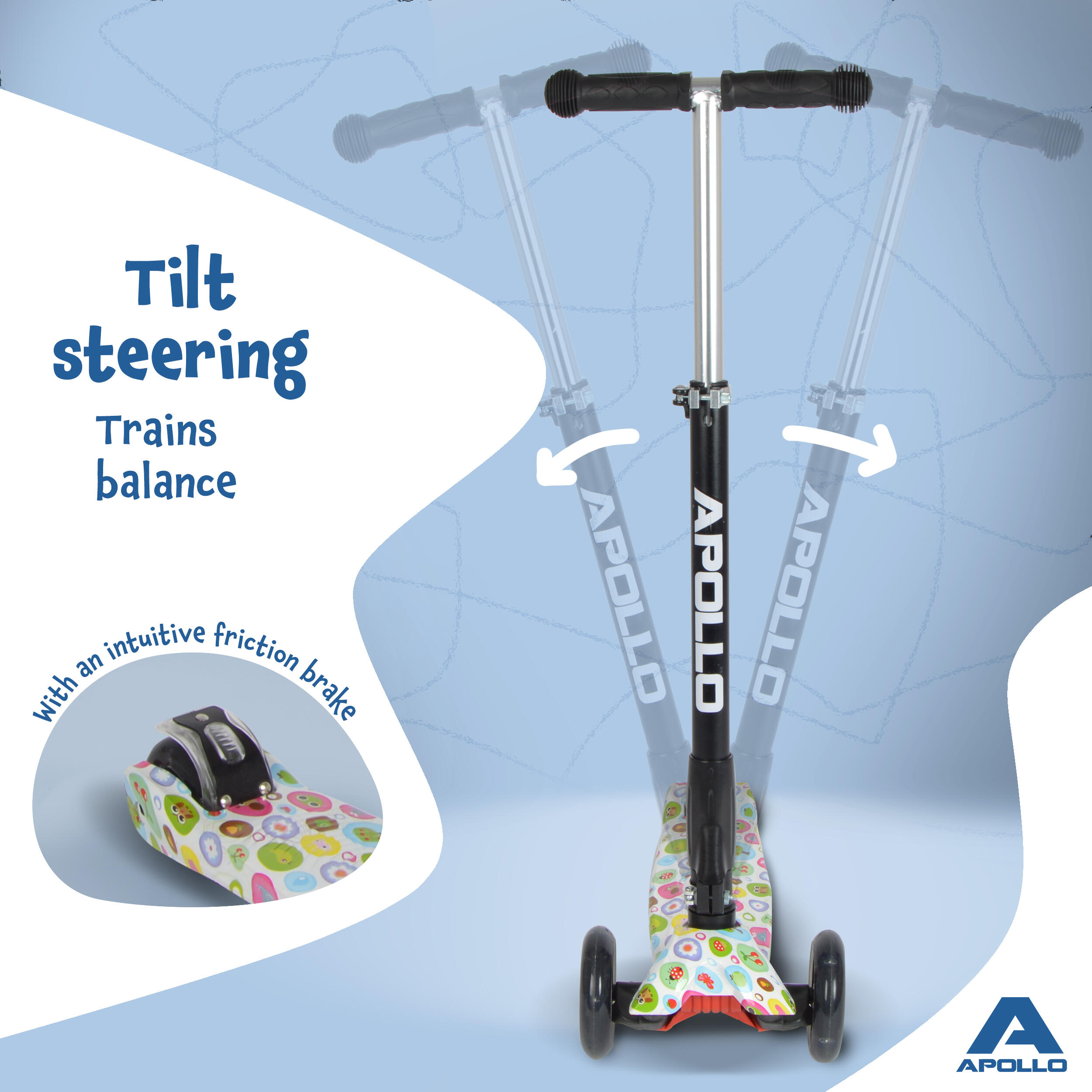 Kinderscooter KIDSPRO 4 opvouwbare LED 3-wiel step 7/7