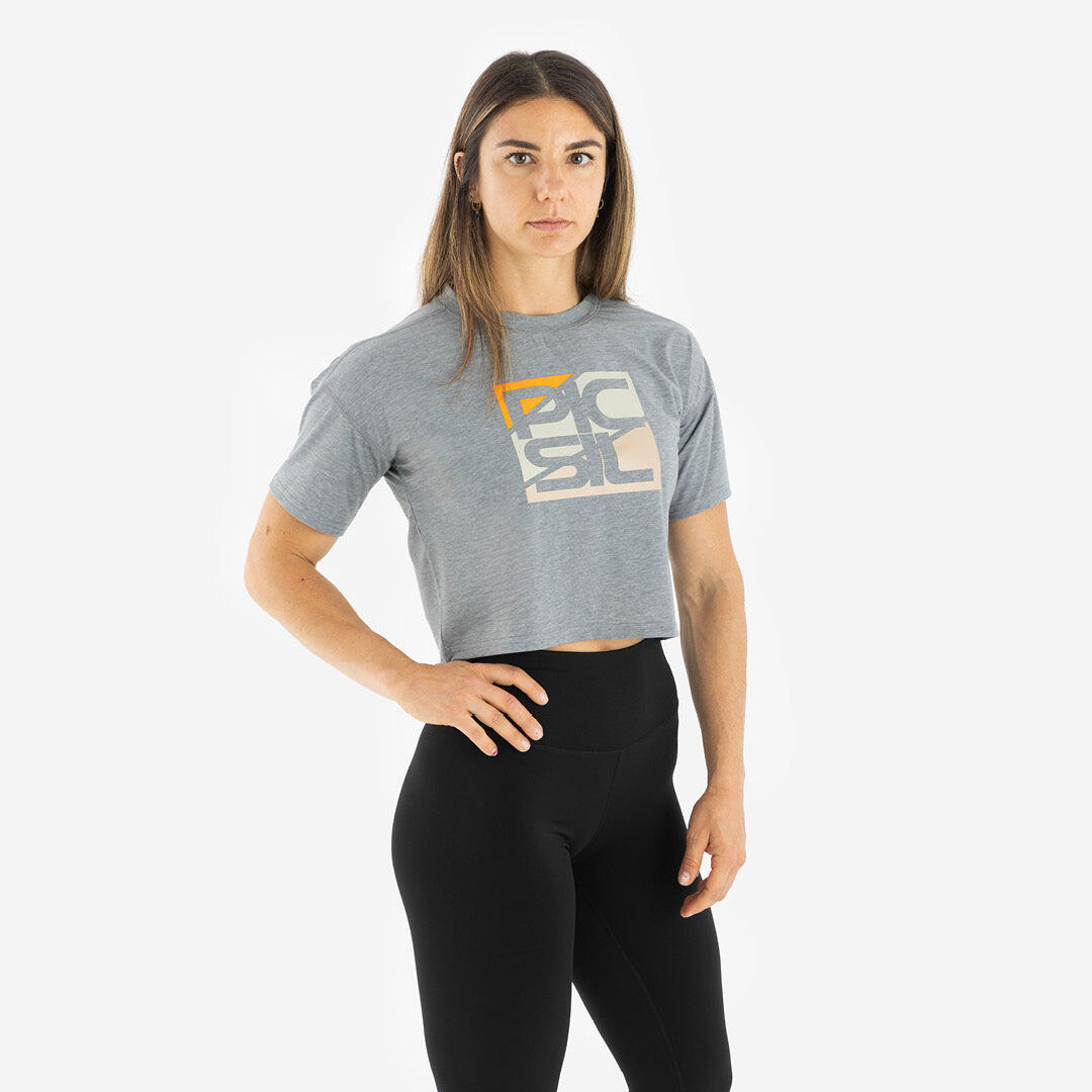 DONNA PREMIUM CROP MANICA CORTA 4/5