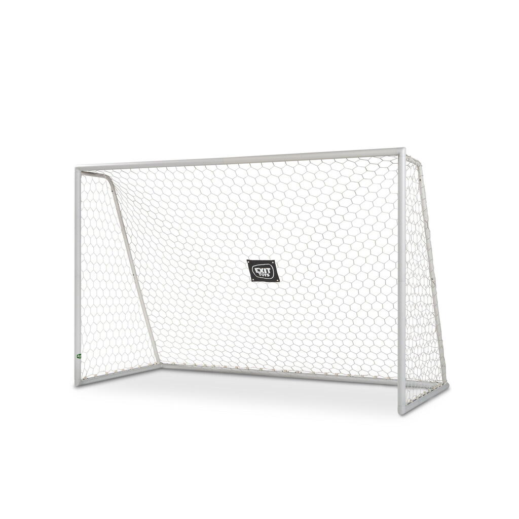 EXIT Scala Aluminium Football Goal 10x6.6ft – White