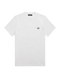 T-shirt à manches courtes pour homme Fred Perry Ringer Blanc