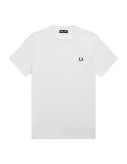T-shirt à manches courtes pour homme Fred Perry Ringer Blanc