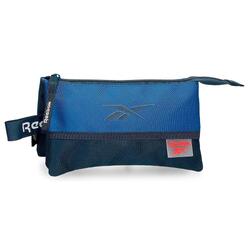 Estuche tres compartimentos Reebok Atlantic 12cm Azul