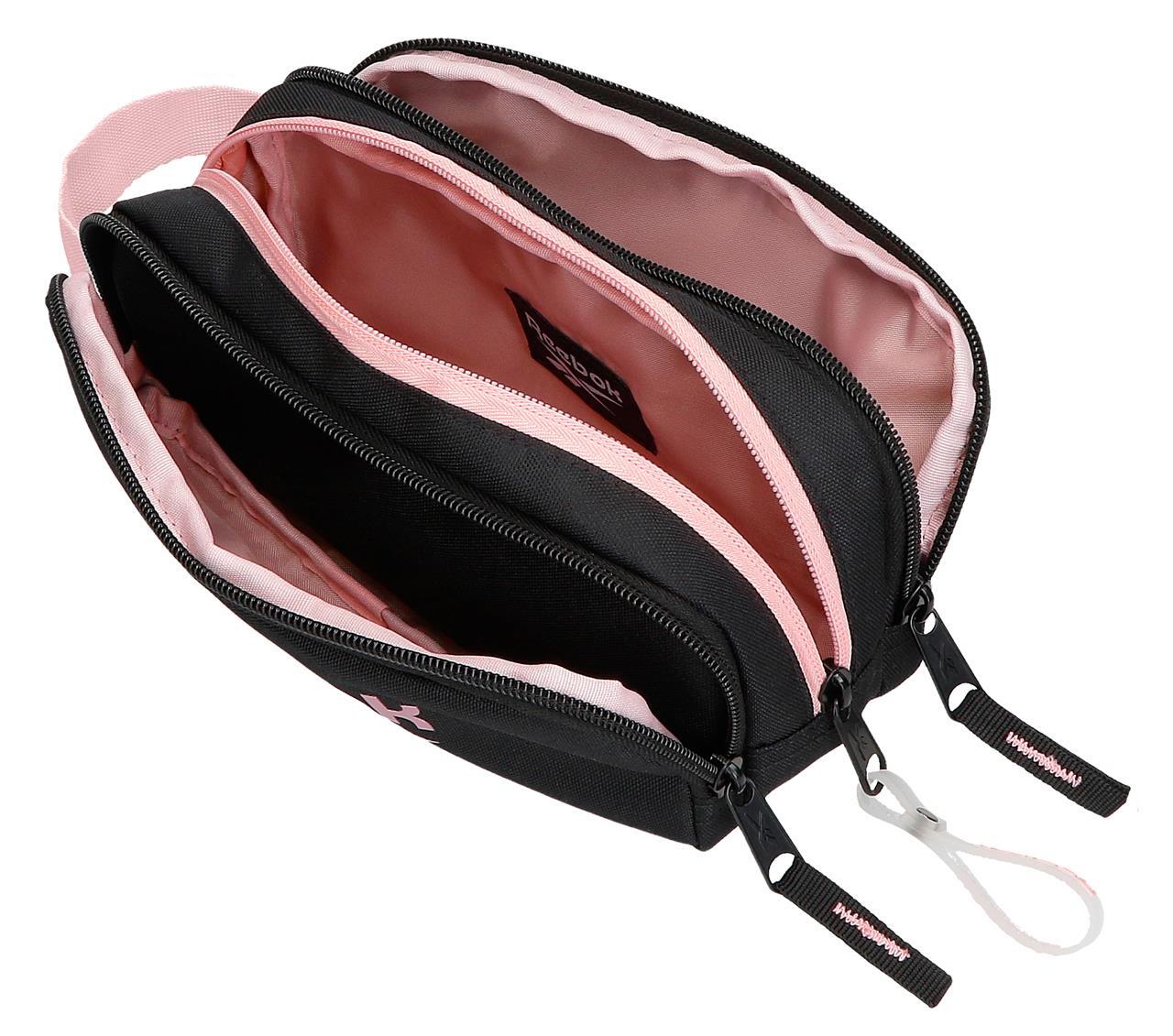 Astuccio tre scomparti ragazza Reebok Beverly 10cm Nero 2/6