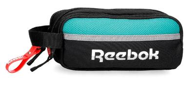 Estuche tres compartimentos Reebok Andover 10cm Negro