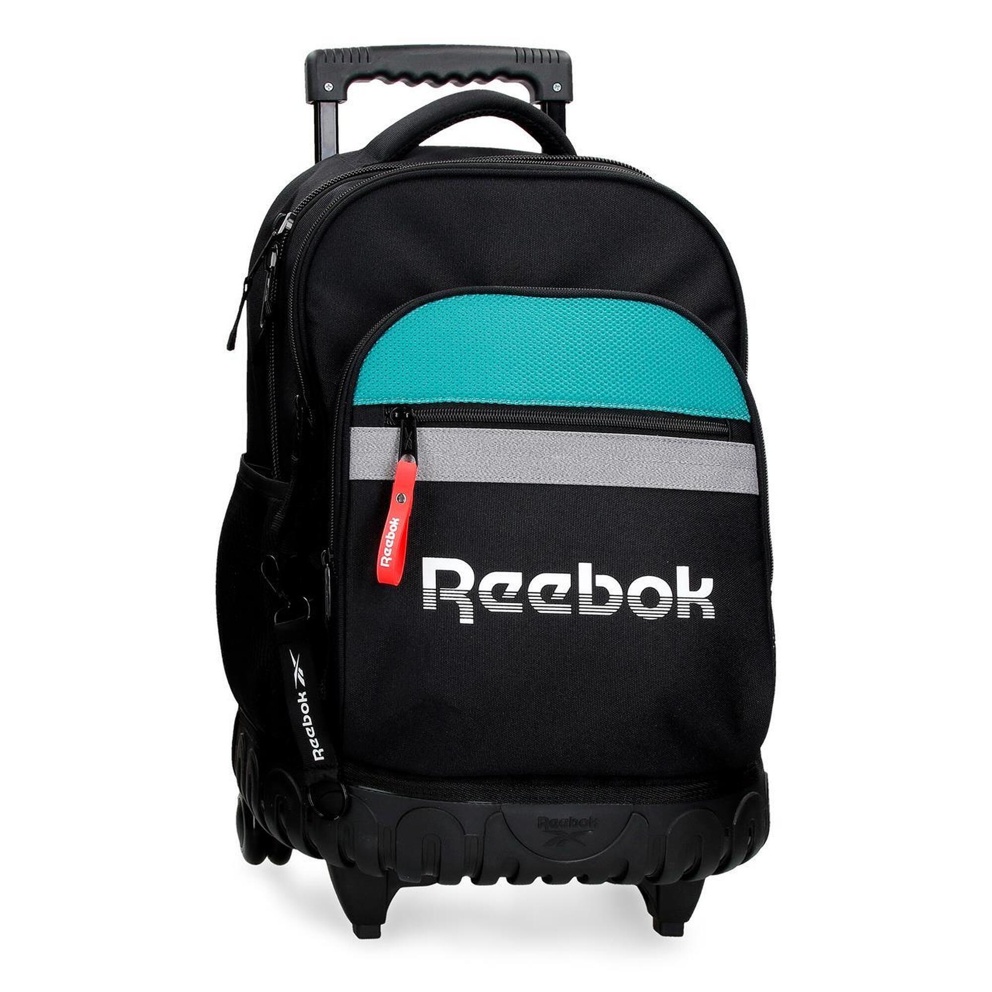 Mochila com rodas Menino Reebok Andover 43cm Preto
