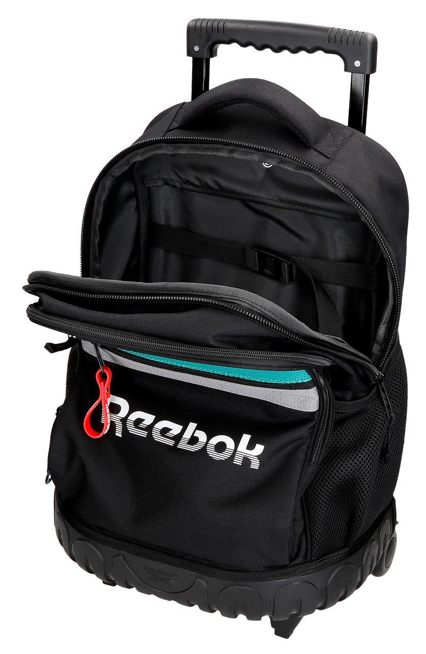 Mochila com rodas Menino Reebok Andover 43cm Preto 3/7