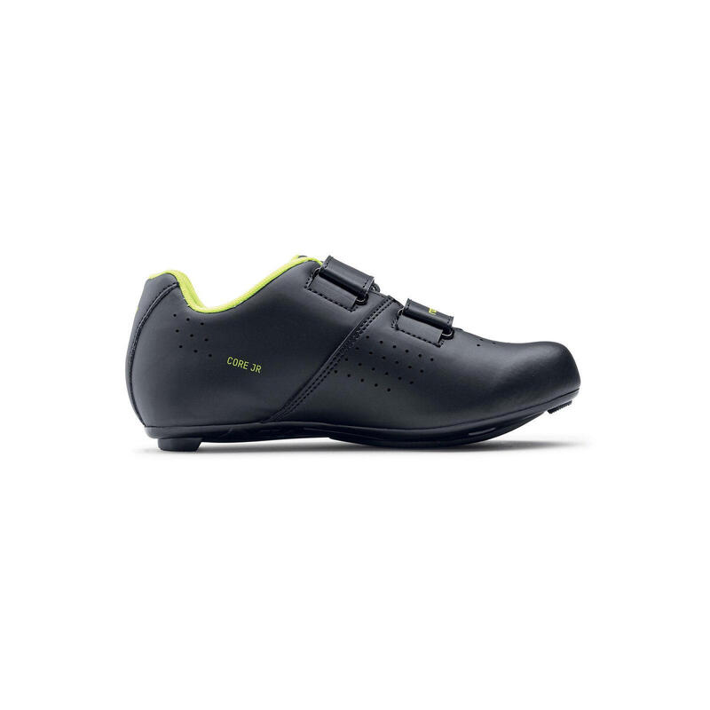 Pantofi ciclism sosea - Core Junior - Black | Yellow Fluo
