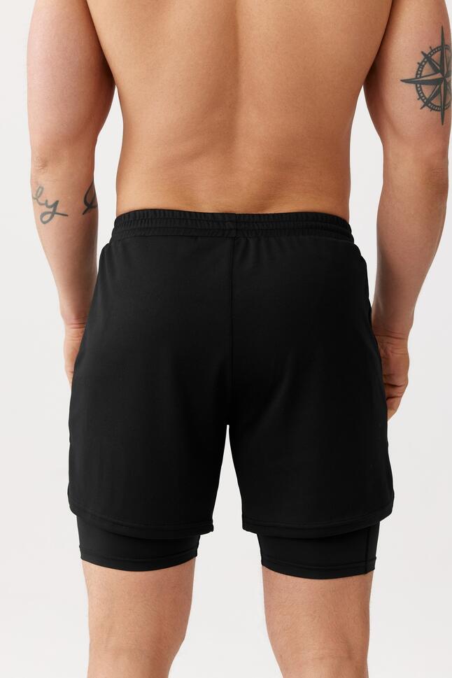 Męskie spodenki sportowe z podspodenkami Rough Radical Fast Duo Shorts