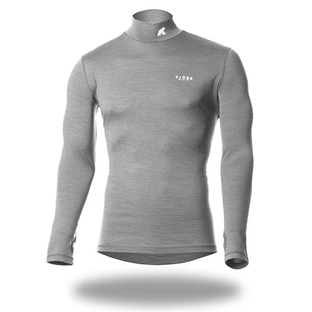 Men's 100% merino wool long-sleeved T-shirt - Finn 210 Roll