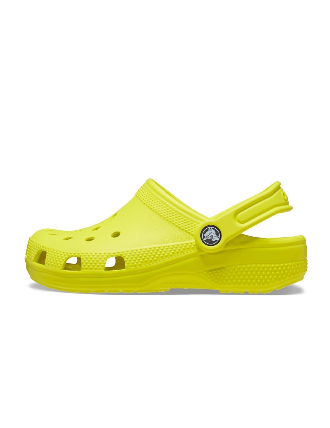 Sabots classiques jaunes pour femmes Crocs 2/5