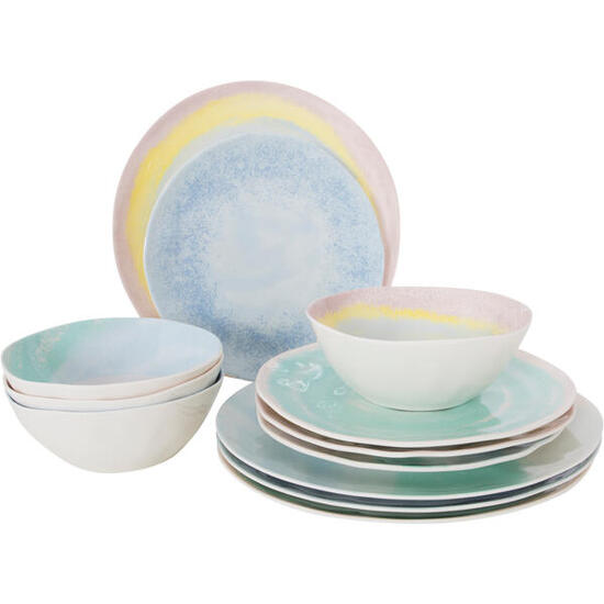 Melamin Geschirr Set Barfleur Camping Essgeschirr Reise Picknick Teller