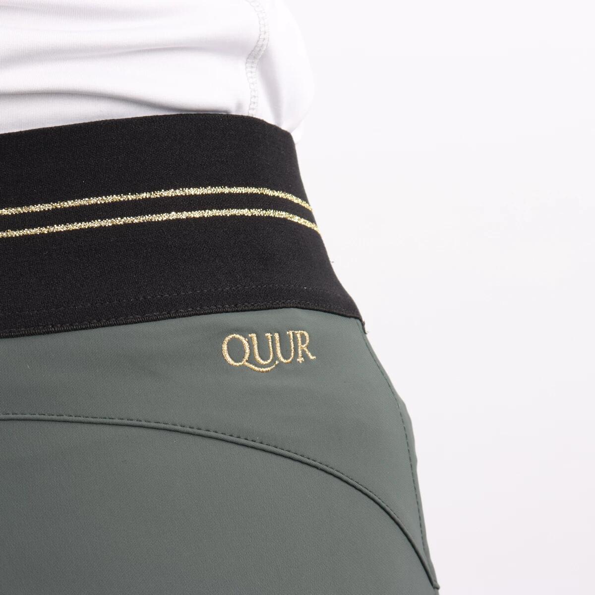 Reitleggings Qnila Vollbesatz Silikon Quur Dunkelgrün 5/6