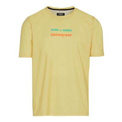 Trail running t-shirt sons of carbo hoge transpiratie unisex mooquer geel