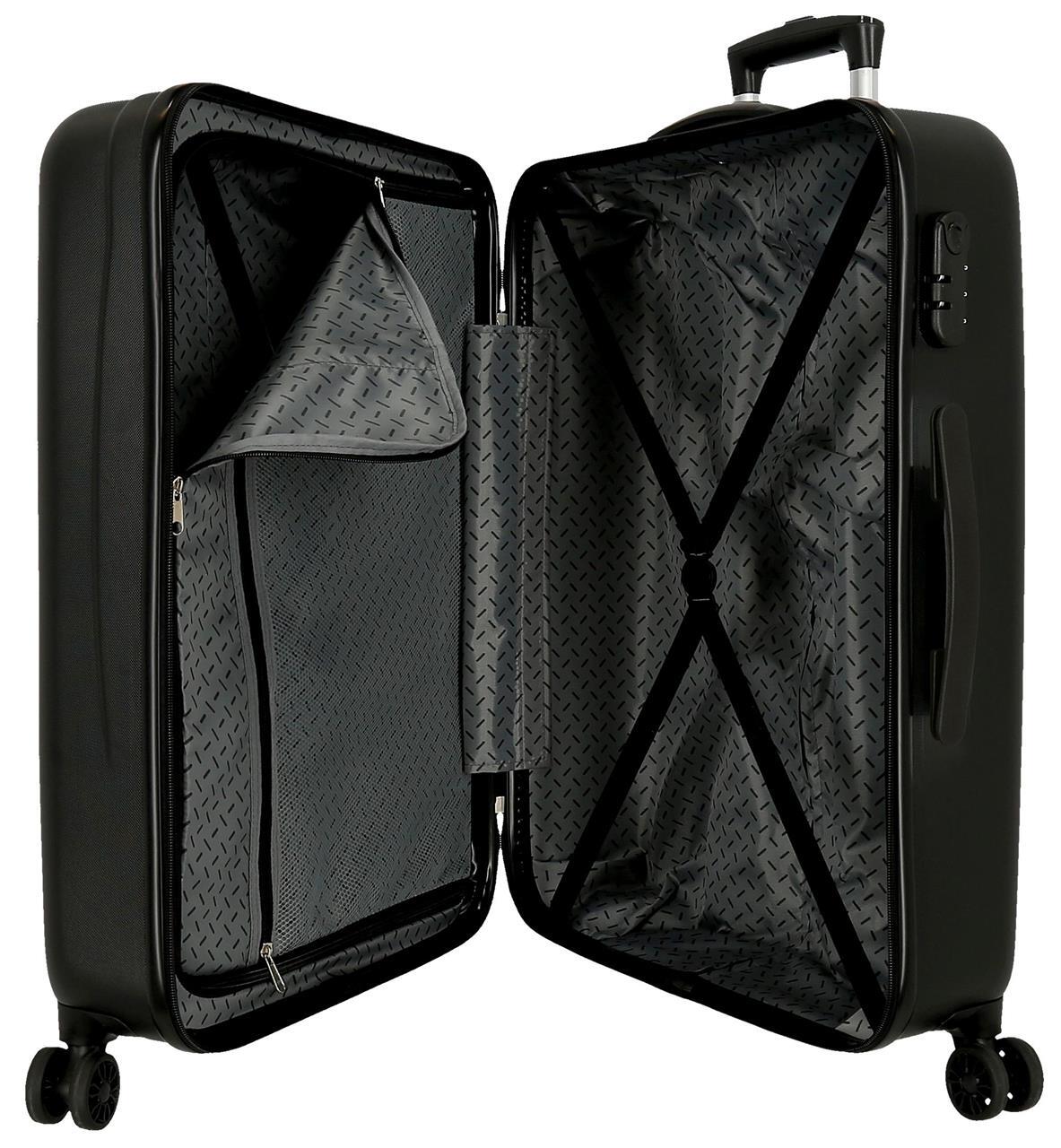 Valise moyenne ABS rigide Fille Reebok Beverly 68cm 70L Noir 6/7