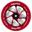 Roue Slamm Stunt Scooter Team 110mm Alu Core Rouge