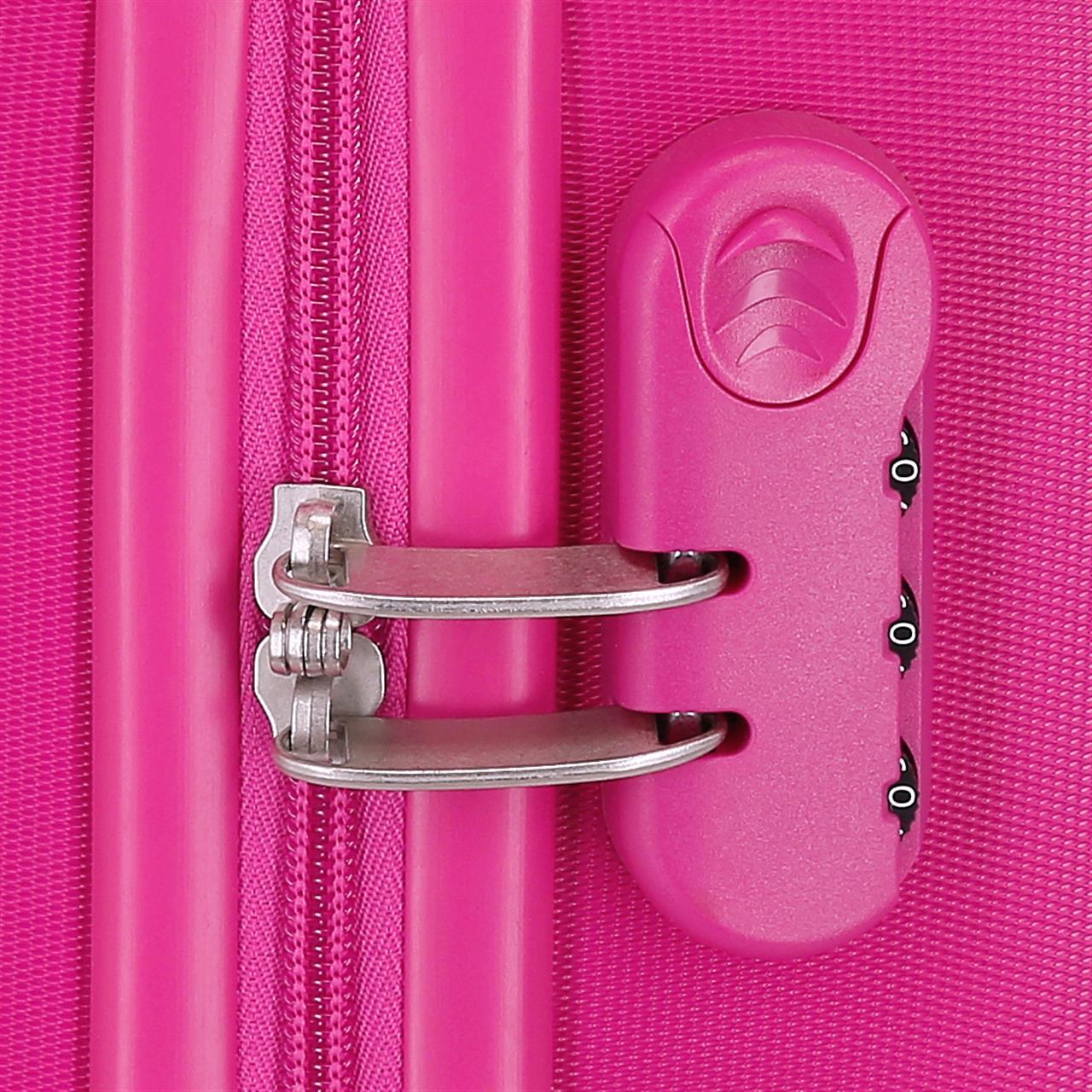 Maleta de cabina ABS rígida Reebok Maveryck 55cm 34L Fucsia 4/7
