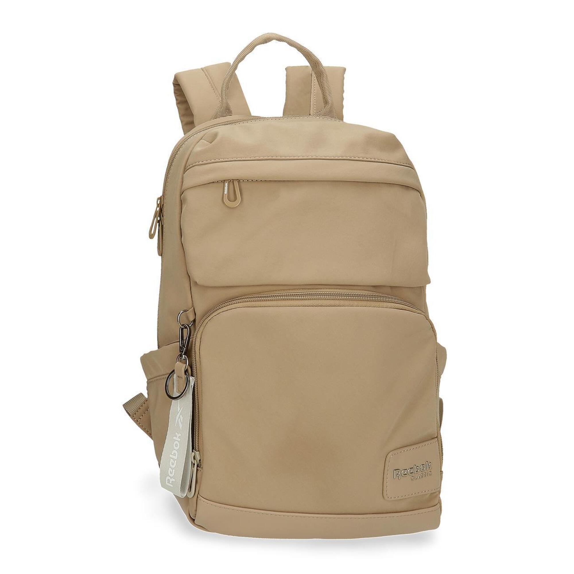 Mochila porta ordenador y tablet Mujer Reebok Cherry 36cm Beige