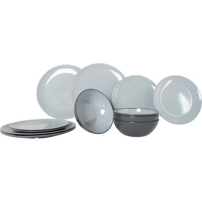 Melamine servies set levendige lijn 12st camping picknick borden