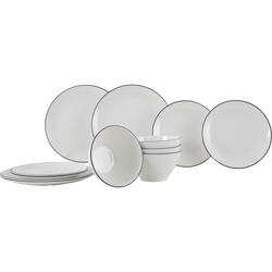Set de vaisselle en mélamine Linea Line camping Assiettes pique-nique voyage