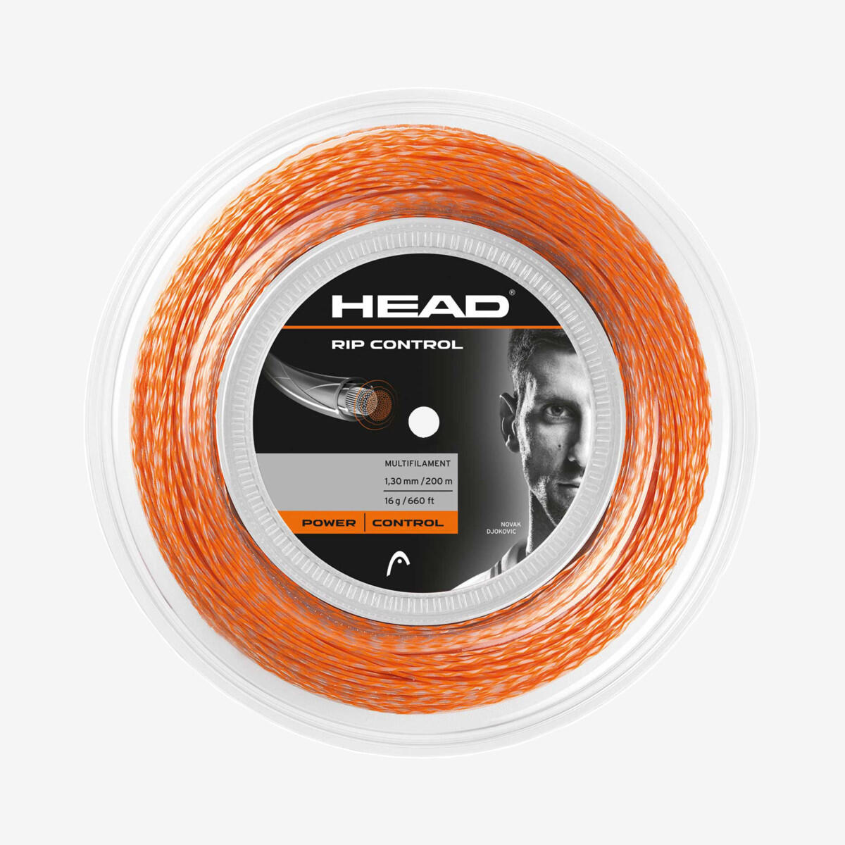 Head - Head Rip Control 200m Bobine De Cordage De Tennis - Cordage Raquette - Orange - Taille Unique - Decathlon
