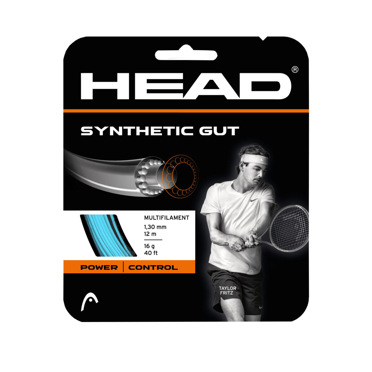 Head - Head Synthetic Gut Cordages De Tennis - Cordage Raquette - Bleu - Taille Unique - Decathlon