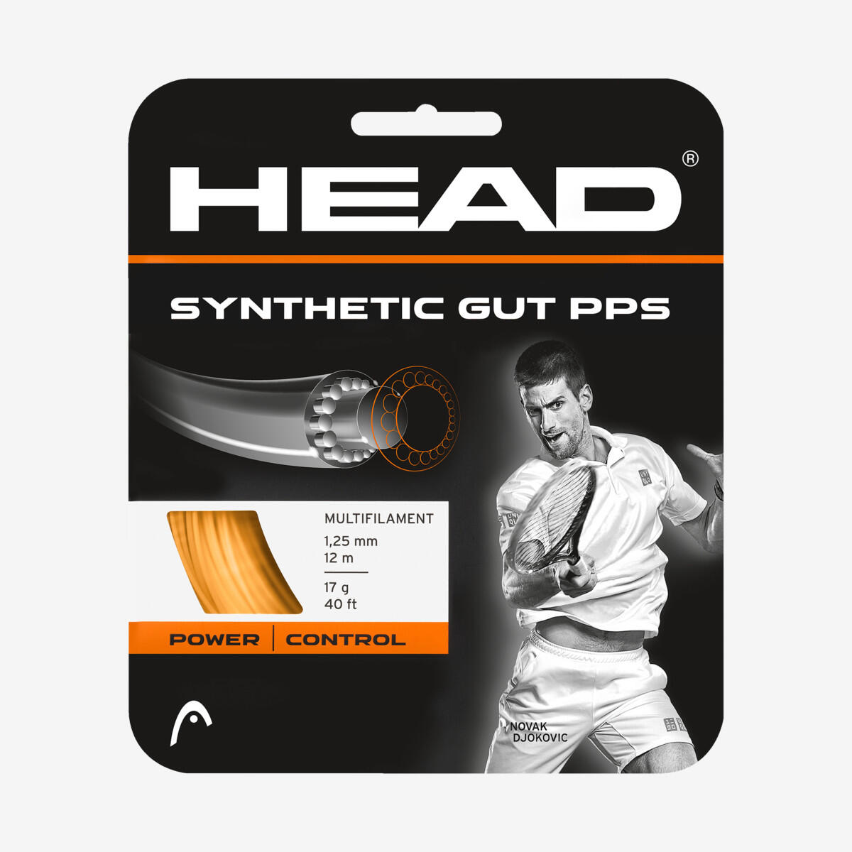 Head - Head Synthetic Gut Pps Cordages De Tennis - Cordage Raquette - Orange - Taille Unique - Decathlon