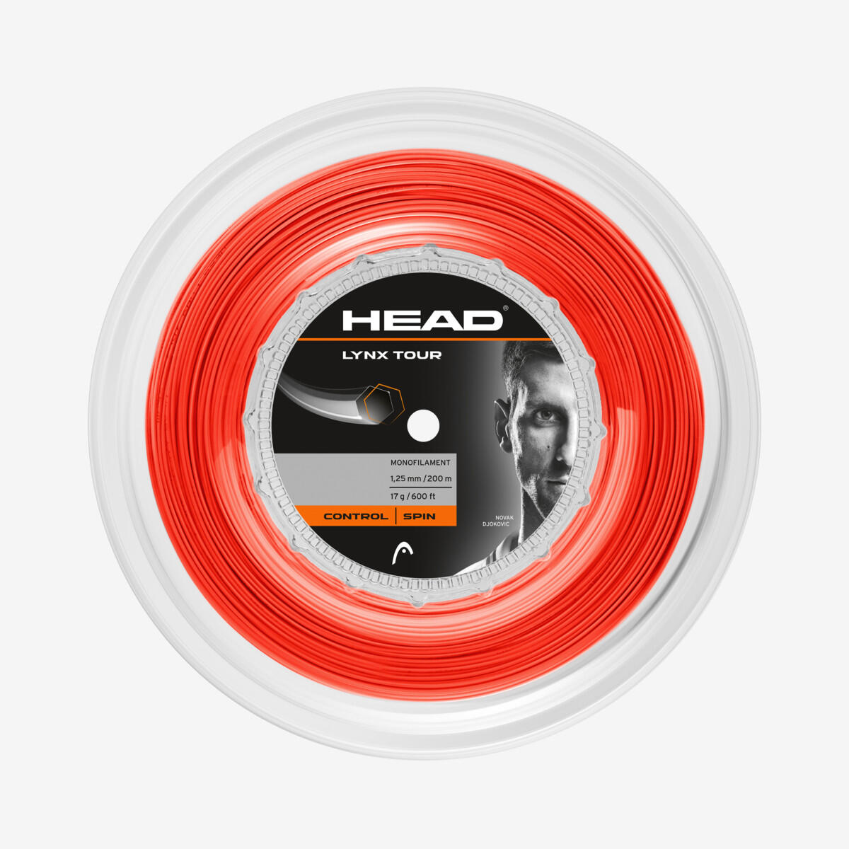 Head - Head Lynx Tour Bobine De Cordage De Tennis - Cordage Raquette - Orange - Taille Unique - Decathlon