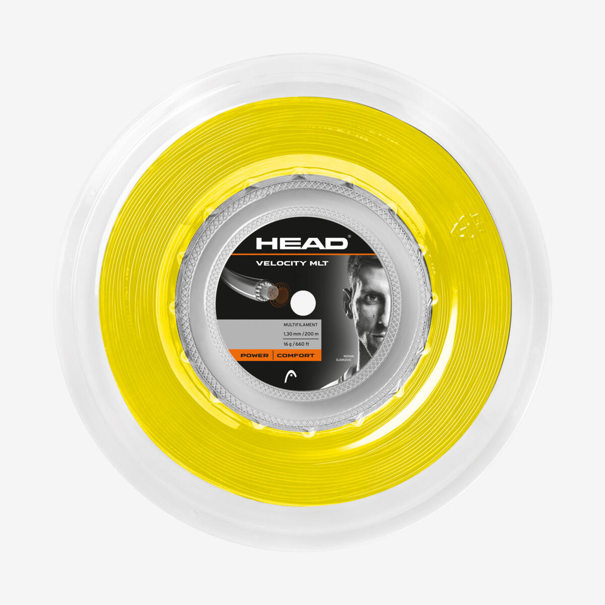 Head - Head Velocity Mlt 200m Bobine De Cordage De Tennis - Cordage Raquette - Jaune - Taille Unique - Decathlon