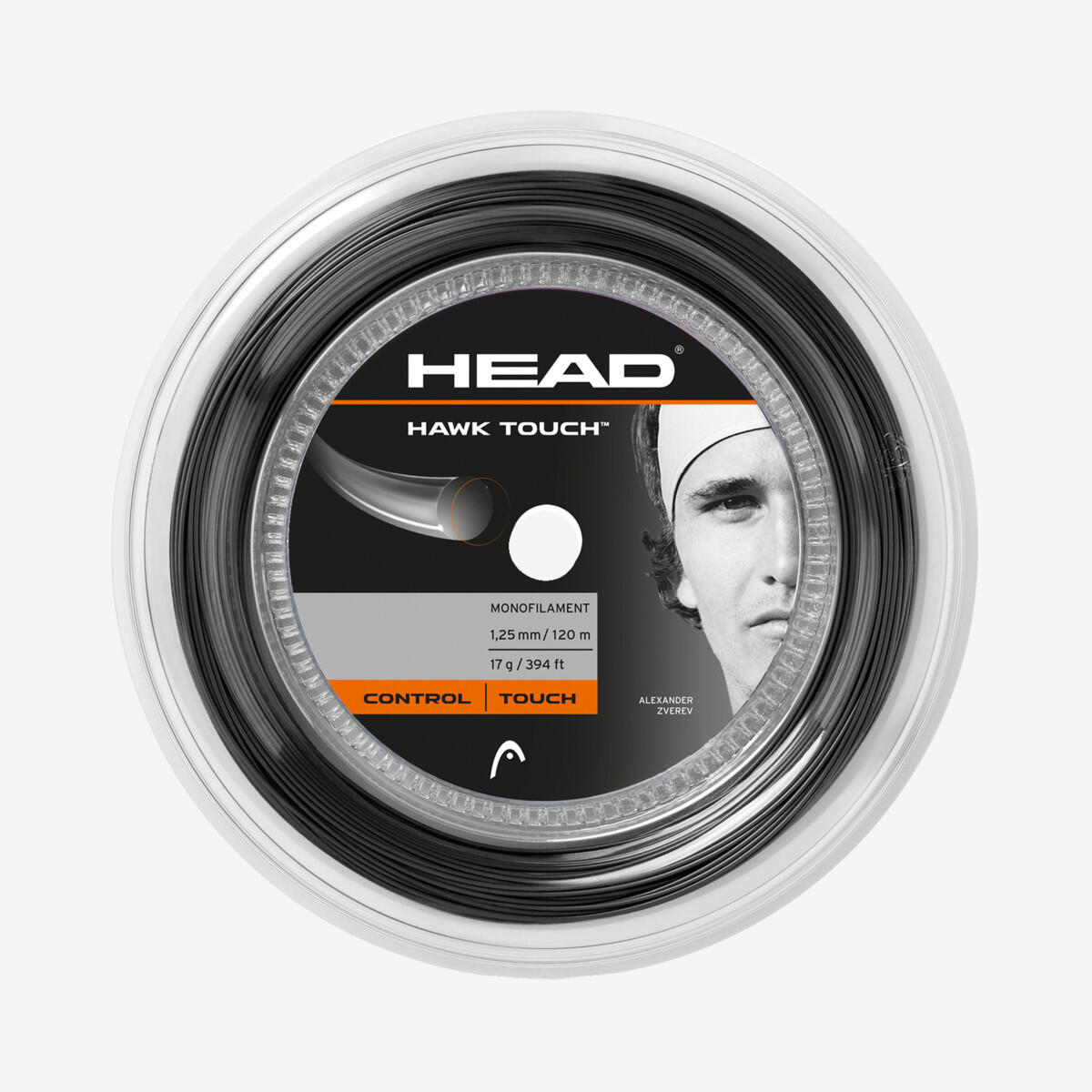 Head - Head Hawk Touch 120m Bobine De Cordage De Tennis - Cordage Raquette - Gris - Taille Unique - Decathlon