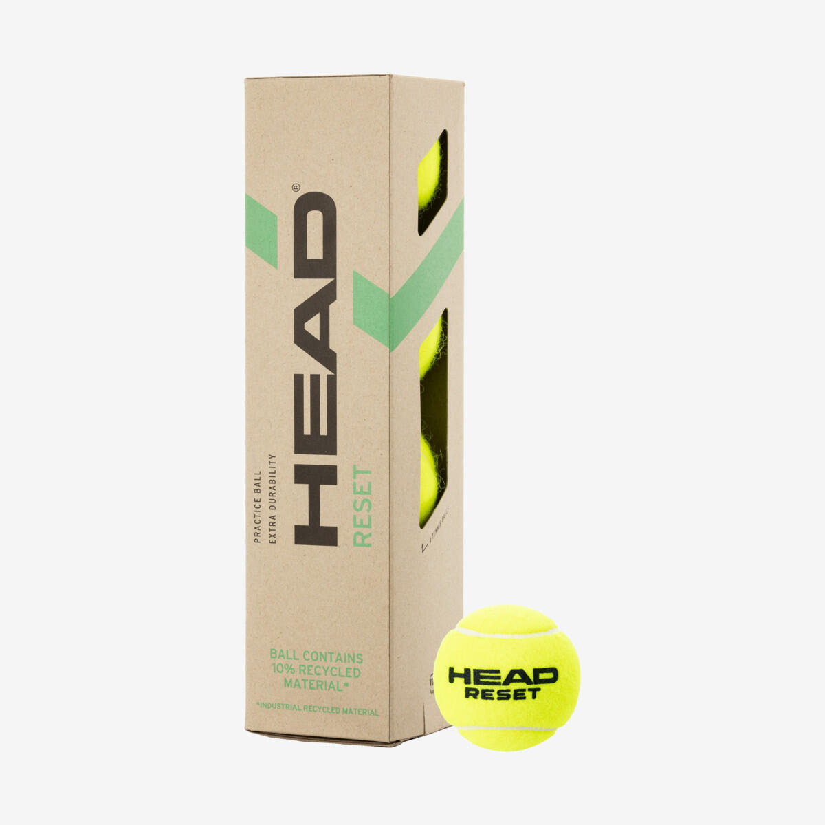HEAD RESET Tube de 4 balles de tennis 3/4