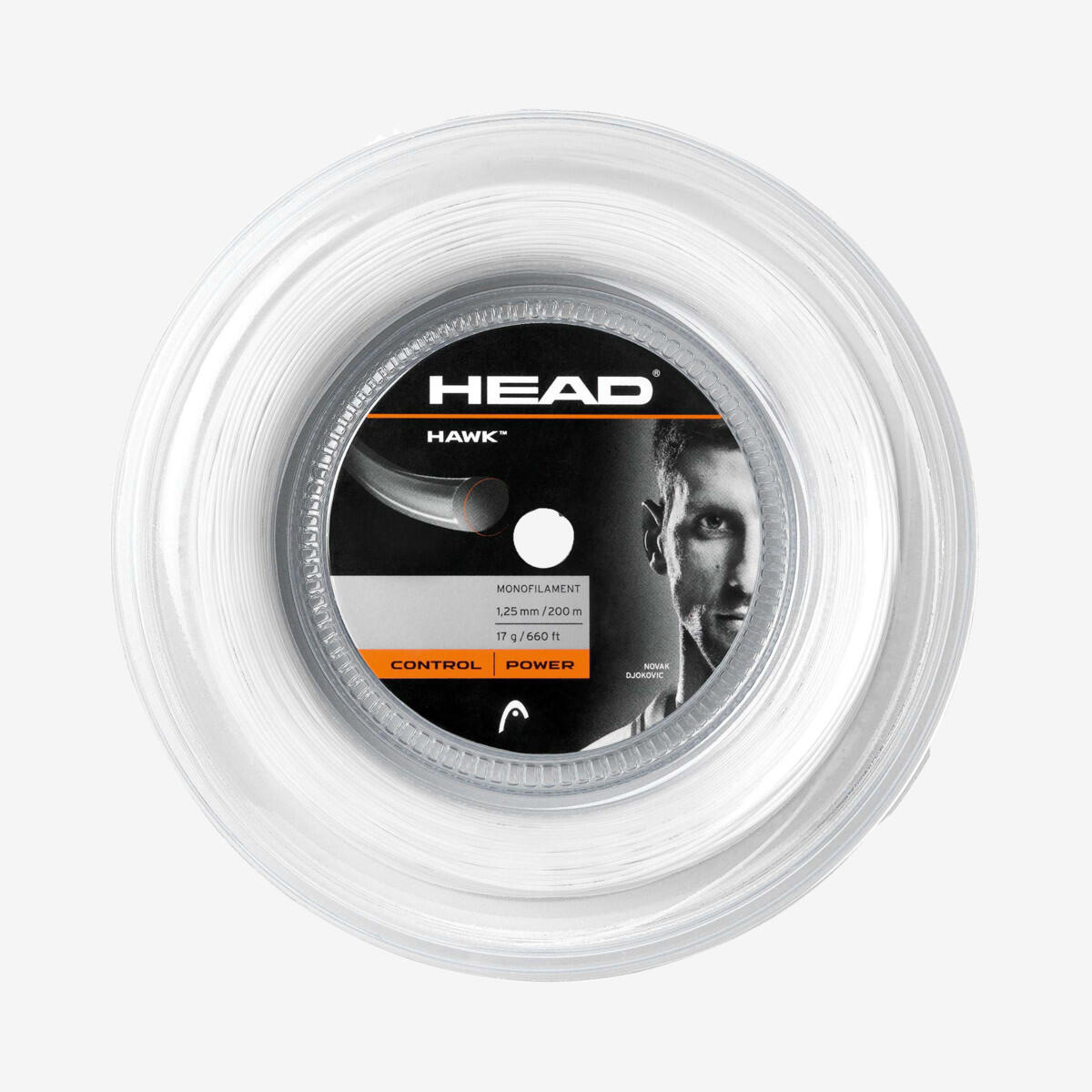 Head - Head Hawk 200m Bobine De Cordage De Tennis - Cordage Raquette - Blanc - Taille Unique - Decathlon
