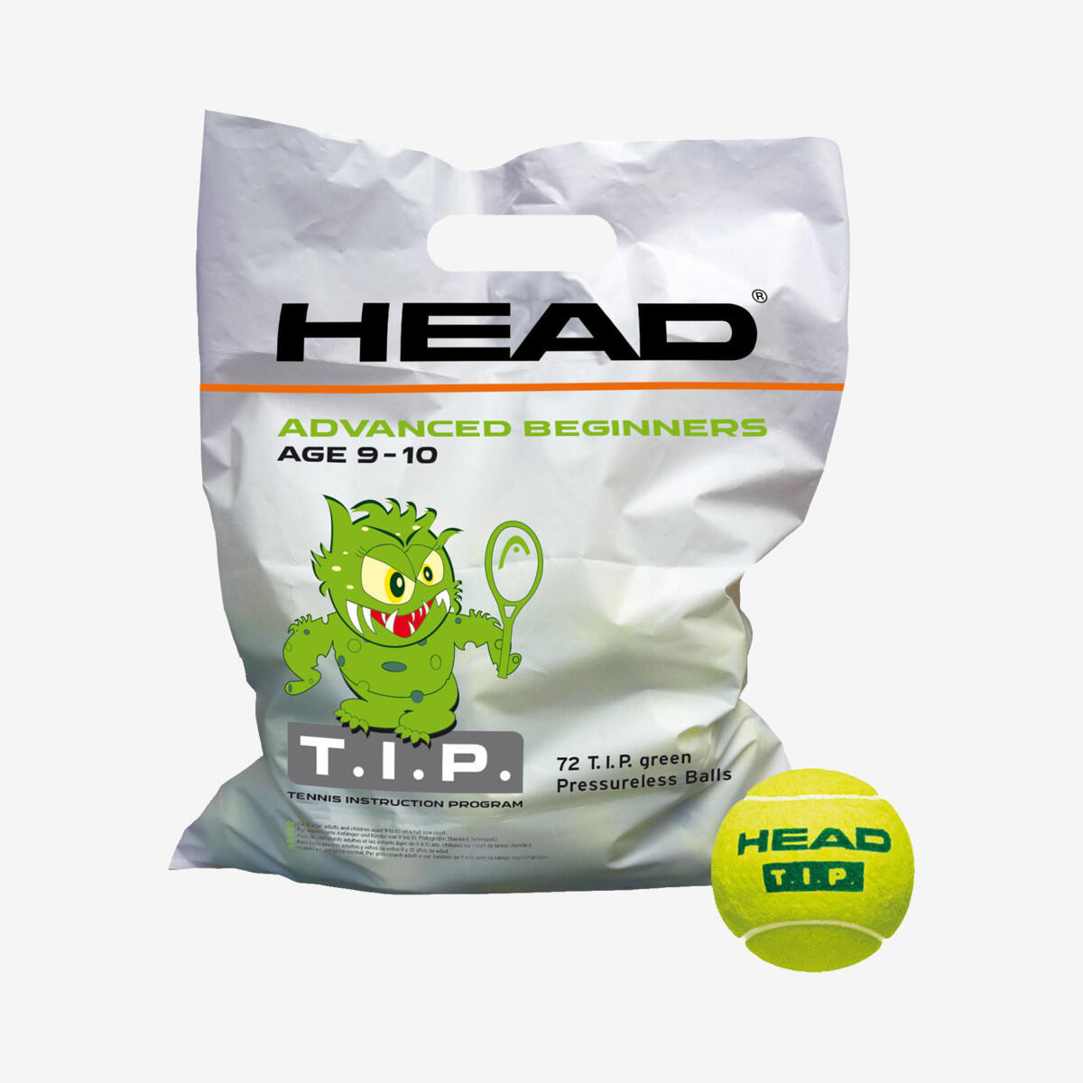 HEAD T.I.P. Green 72 tennis balls