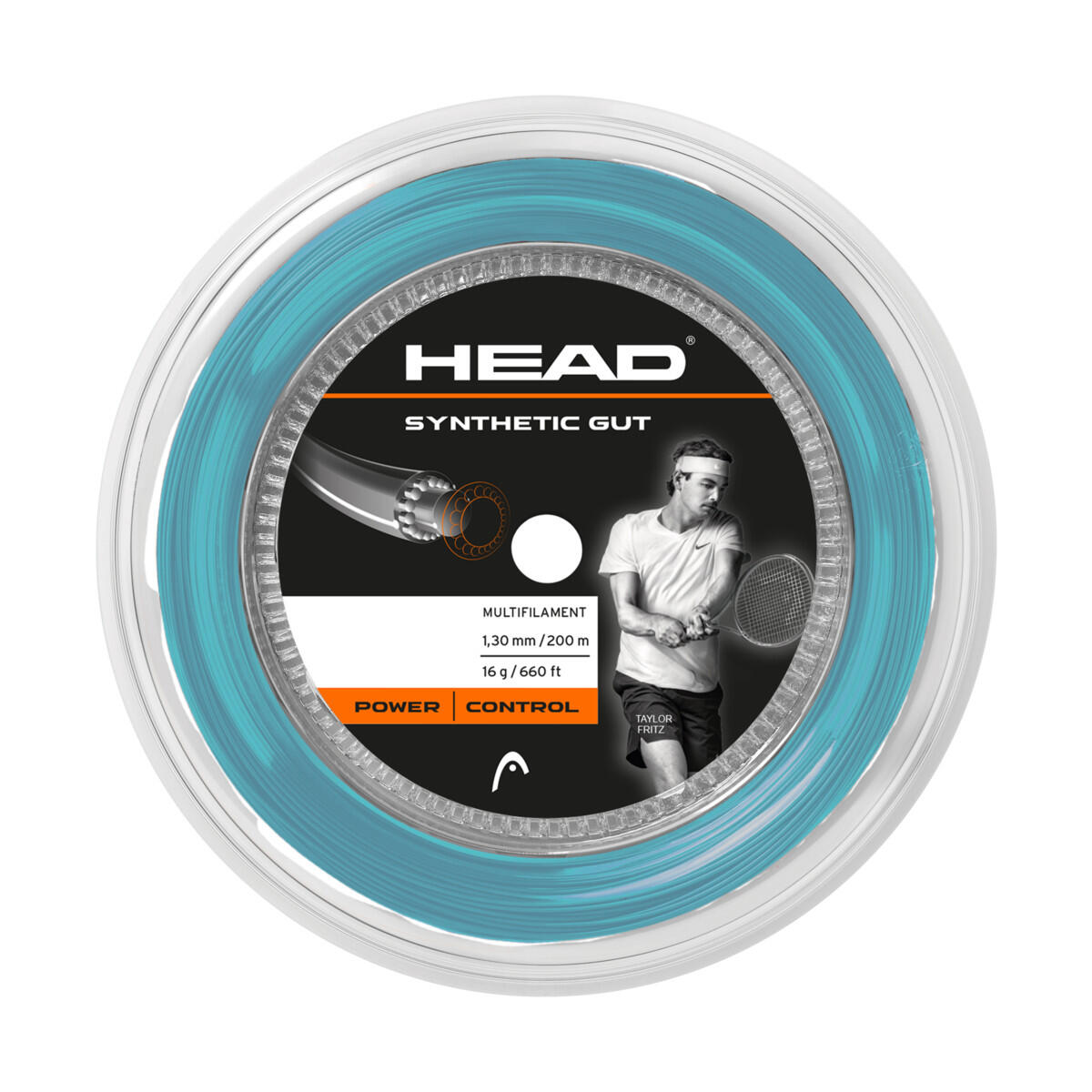 Head - Head Synthetic Gut 200m Bobine De Cordage De Tennis - Cordage Raquette - Bleu - Taille Unique - Decathlon