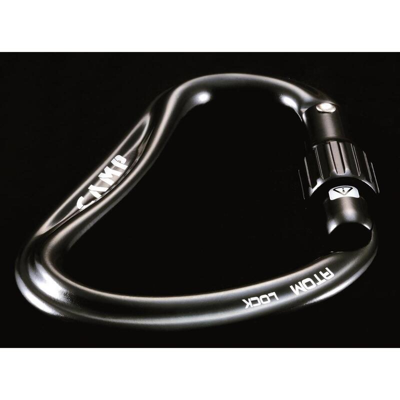 Karabinek wspinaczkowy Atom Lock czarny