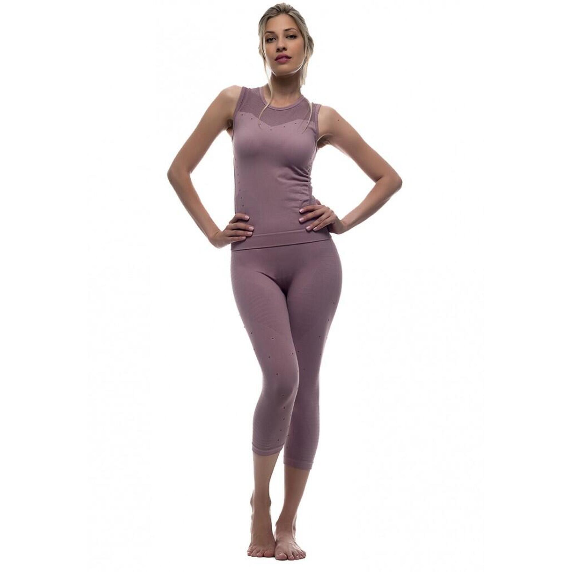Legging et T-shirt Femme sans coutures Fibre Emana Taille haute Namasté
