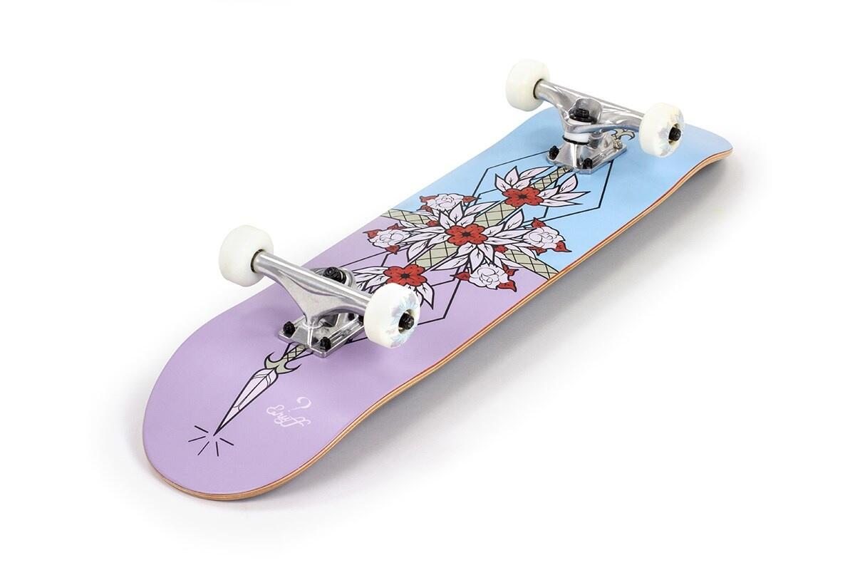 Enuff Flash 32 "x 8" Lila / Blau Skateboard 3/3