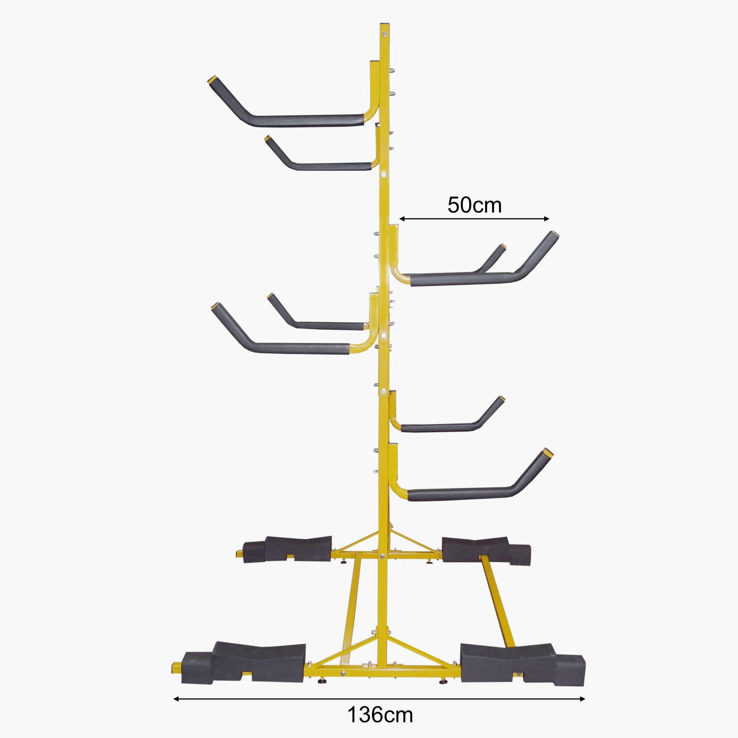 Lomo Rack Lomo Floor Standing Kayak Rack - Yellow | Decathlon