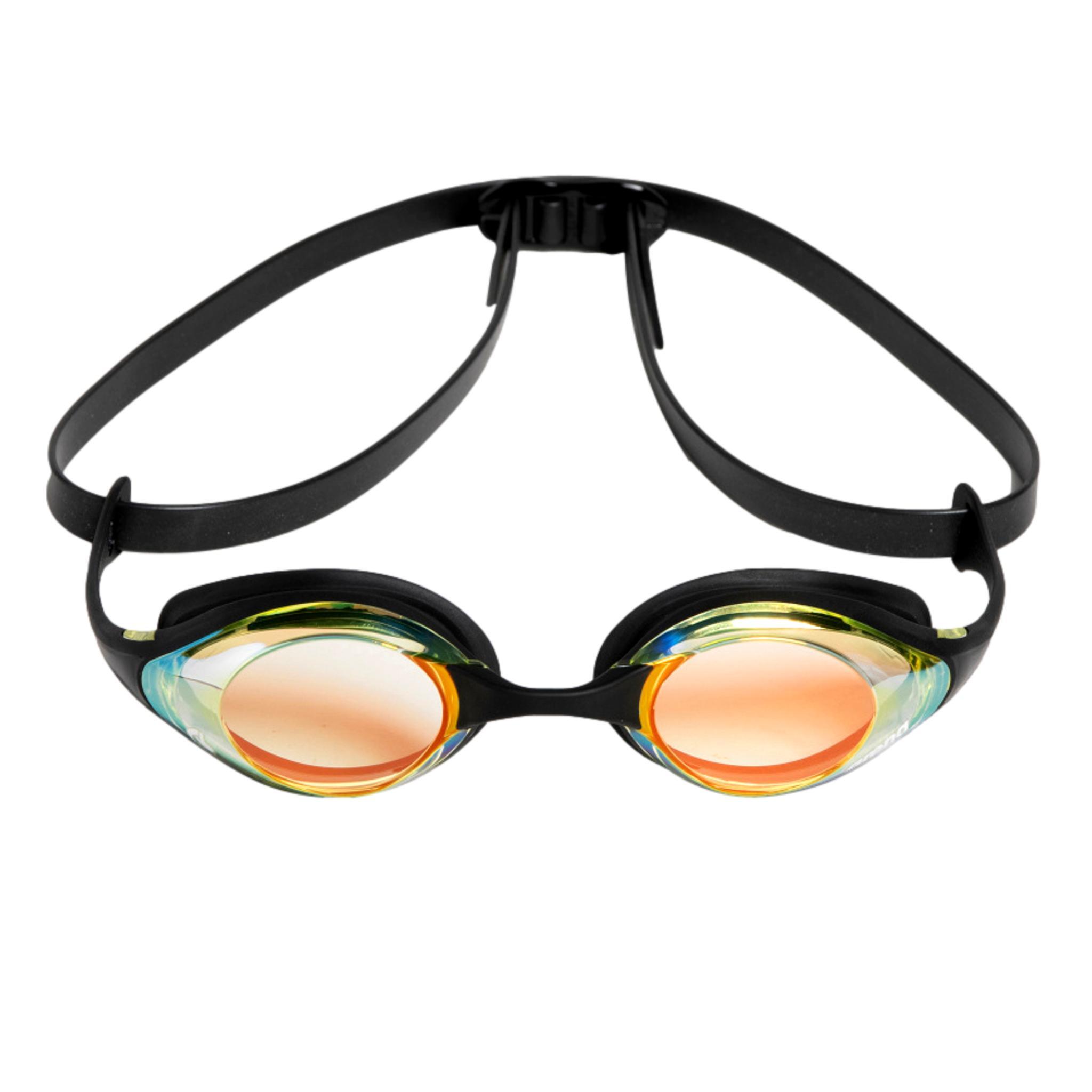 Arena Cobra Swipe Mirrored Goggles Yellow Copper/ Black ARENA Decathlon