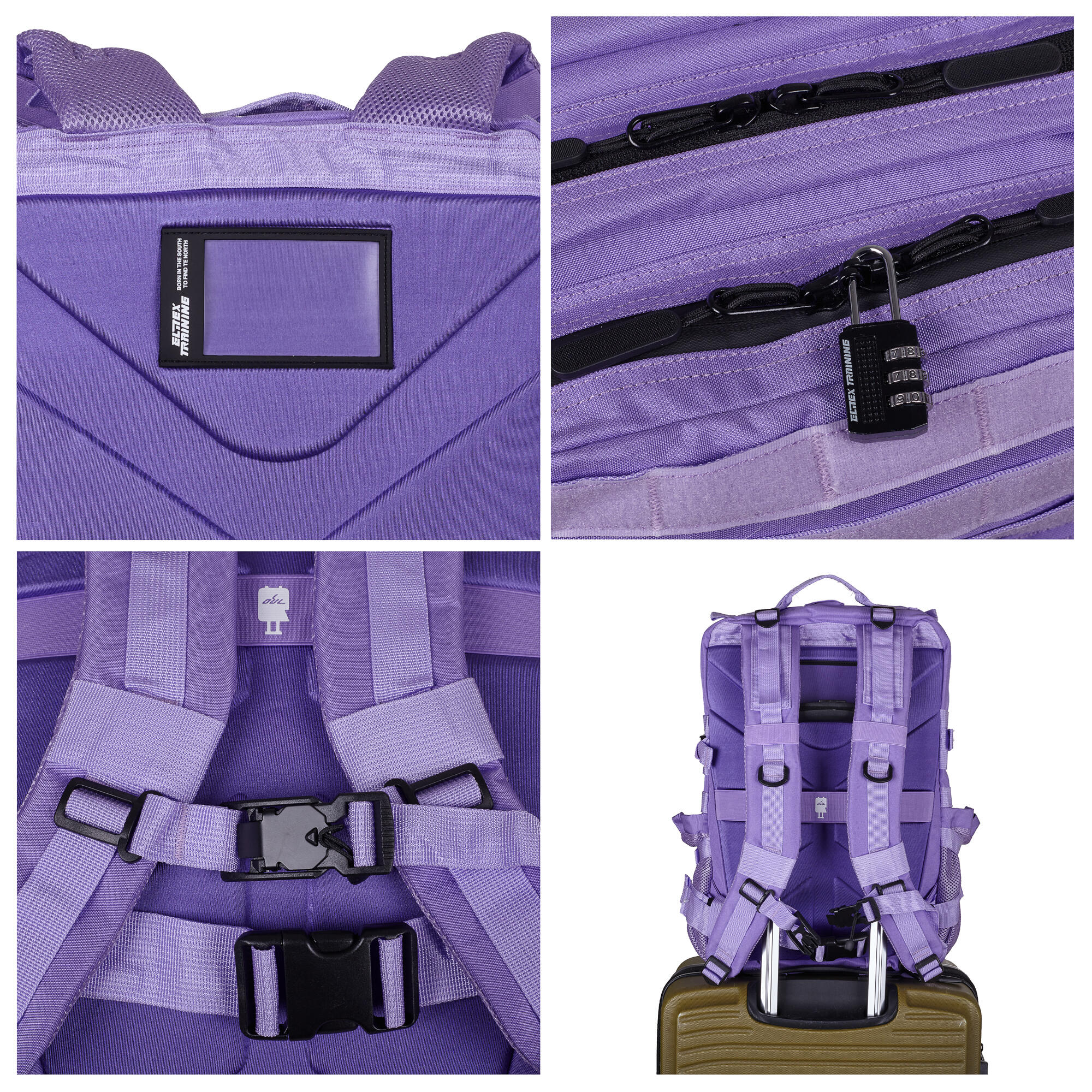 Sac à Dos Elitex V1 Lavande 45L Cabine Entraînement Imperméable 3/7